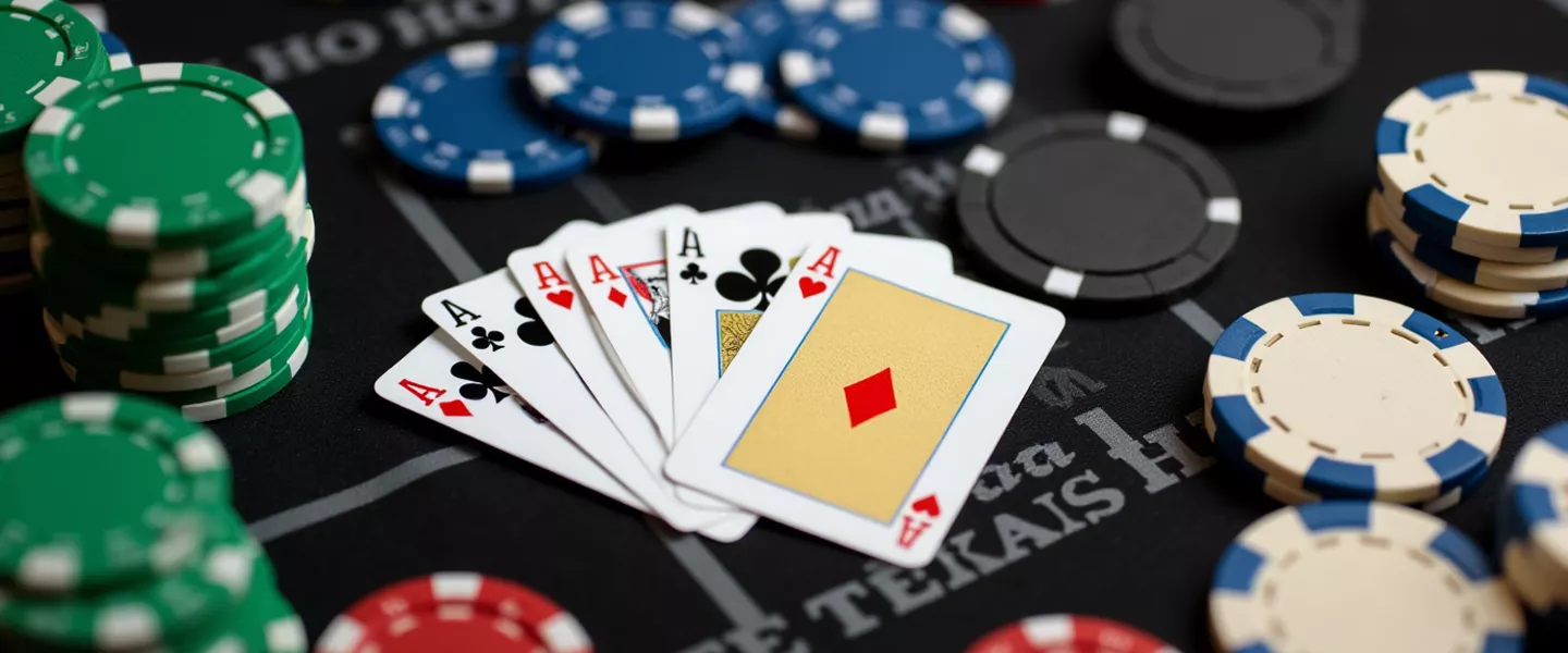 texas holdem poker cards and chips